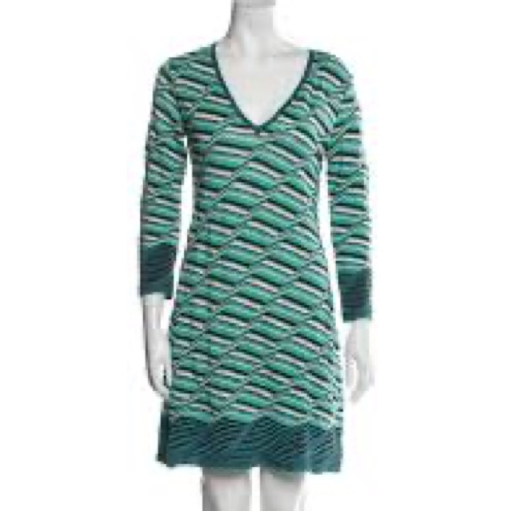 SHORT MISSONI DRESS IN MERINO WOOL AND VISCOSE